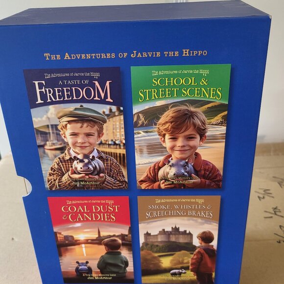 THE ADVENTURES OF JARVIE THE HIPPO BOXSET (4 BOOKS) RARE GUC SEE DESC FOR TITLES - Picture 1 of 8